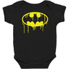 batman dying bleeding logo Baby Bodysuit