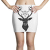 Deer With Diamond Mini Skirts