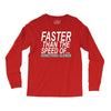 faster than the speed of something slower Long Sleeve Shirts