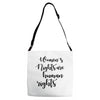 women's rights are human rights Adjustable Strap Totes