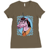 unicorn nerd graphic Ladies Fitted T-Shirt