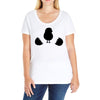 Chicken and Little Chick Ladies Curvy T-Shirt