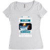 Never Underestimate A Man Who Watches Lost in Space And Was Born in De Women's Triblend Scoop T-shirt