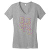 electro Women's V-Neck T-Shirt