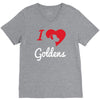 i love goldens V-Neck Tee