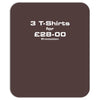 promotion   3 tshirts for &pound;28 00 Mousepad