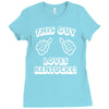 this guy loves kentucky   copy Ladies Fitted T-Shirt