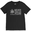 science tshirt never trust an atom V-Neck Tee
