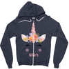 birthday unicorn family series sister Zipper Hoodie