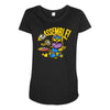 assemble! (yellow outline) Maternity Scoop Neck T-shirt