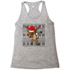 christmas reindeer dabbing Racerback Tank