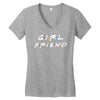 girlfriend friends tv show parody Women's V-Neck T-Shirt