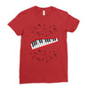 Piano And Music Ladies Fitted T-Shirt