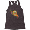 women's sugar skull purple Racerback Tank