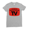 as seen in front of the the tv Ladies Fitted T-Shirt