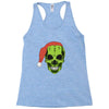 santa clous skeleton Racerback Tank