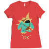 ok (2) Ladies Fitted T-Shirt