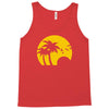 beach silhouette birds sand sunset Tank Top
