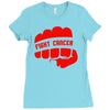 fight cancer Ladies Fitted T-Shirt