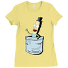 mr. poopybutthole Ladies Fitted T-Shirt