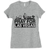 Pray for Las Vegas Ladies Fitted T-Shirt
