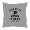 This Is What A Bad Ass Pawpaw Looks Like Throw Pillow