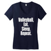 EAT, SLEEP, VOLLEYBALL, REPEAT Women's V-Neck T-Shirt