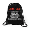 June Girl Hated By Many Drawstring Bags