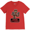 groot grow strong galaxy gym fitness mashup V-Neck Tee