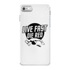 live fast die red iPhone 7 Case