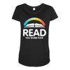 read you dumb fuck Maternity Scoop Neck T-shirt