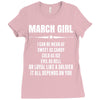 Super March Girl Ladies Fitted T-Shirt