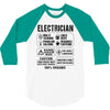Electrician 3/4 Sleeve Shirt
