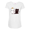 purr evil 2 Maternity Scoop Neck T-shirt