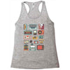 vintage electronic retro technology Racerback Tank