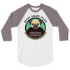 bah hum pug 3/4 Sleeve Shirt
