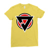 red black zero Ladies Fitted T-Shirt