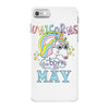 unicorns are born in may cute unicorn iPhone 7 Case