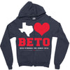 Texas Loves Beto Zipper Hoodie
