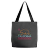 neon sign california republic flag bear Tote Bags