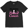 playing for breast cancer V-Neck Tee
