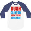 bush clinton large 3/4 Sleeve Shirt