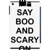 say boo and scary on 2 iPad Mini