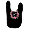 Floral Baby Name Baby Bibs