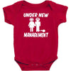 under new management stag night wedding mens Baby Bodysuit