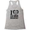 24 hour breakfast Racerback Tank
