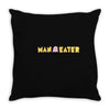 man eater Throw Pillow