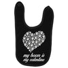 my boxer is my valentine Baby Bibs