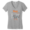 back to the future Women's V-Neck T-Shirt