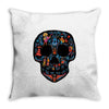 loco coco skul Throw Pillow